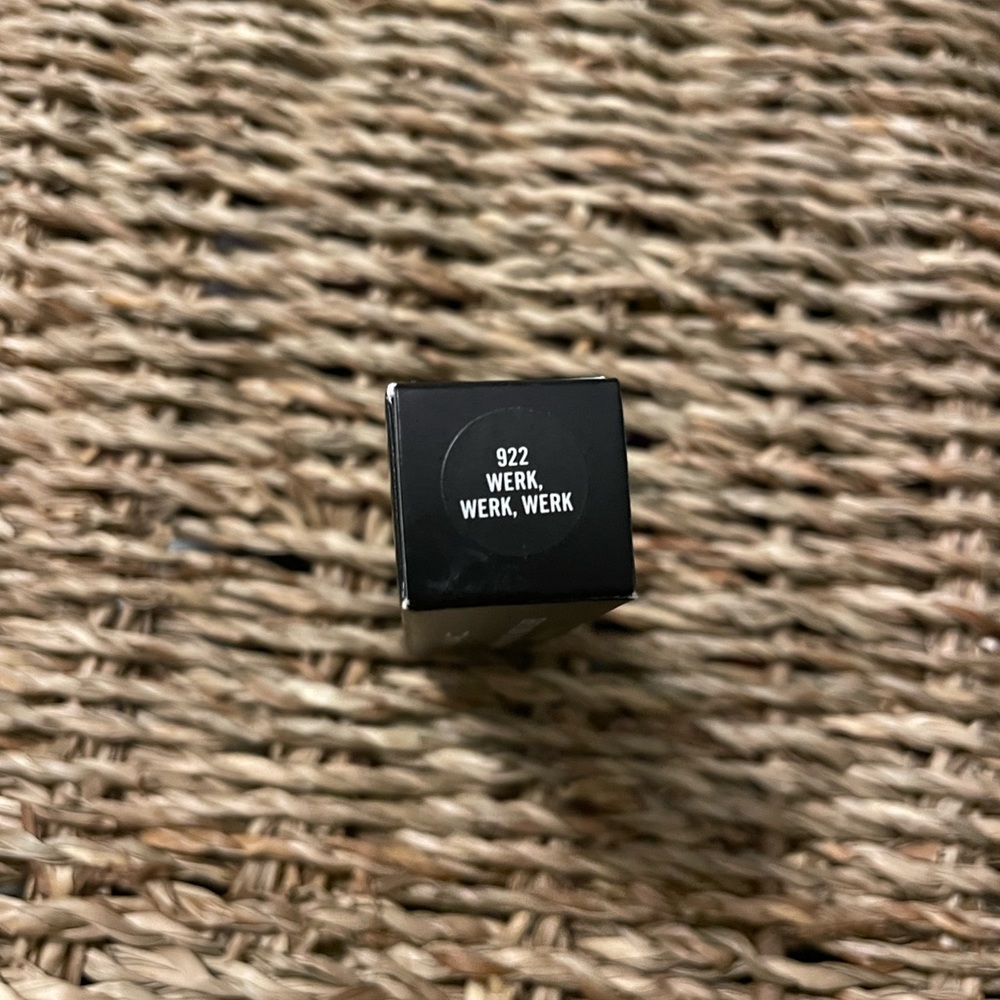 MAC powder kiss lipstick. Color: Werk, Werk, Werk. (Cool red)never touched.